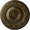 Ekena Millwork Neuveau Ceiling Medallion (Fits Canopies up to 6 3/8"), Hand-Painted Brass, 24 1/4"OD x 2"P CM24NABRS - alternate 1